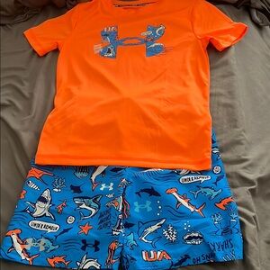 Under Armour Kids Swim Set - Orange and Blue